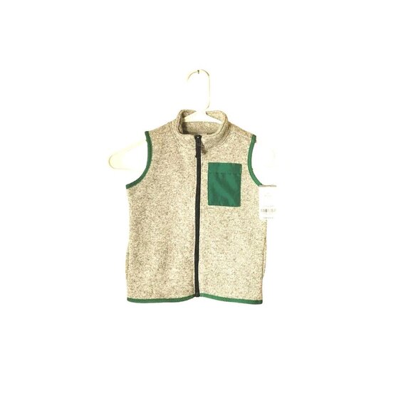 Carters Vest Boys 3t Full Zip Pockets - Picture 3 of 16